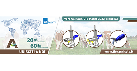 SAVECO Italia Sarà Presente a Fieragricola 2022, il 115° Salone Internazionale delle Tecnologie Agricole  